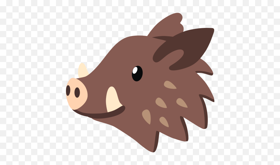 Boar Emoji - Deer,Woman And Pig Emoji