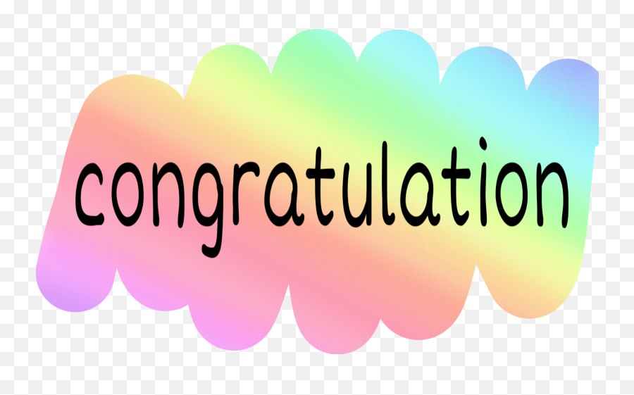 Congratulations Congrats Sticker By Lolo B - Color Gradient Emoji,Congrats Emoji