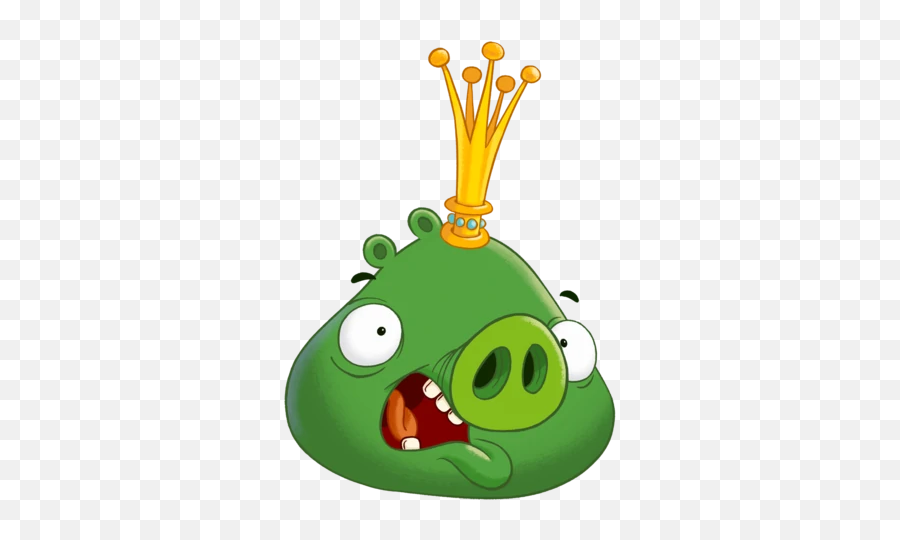 King Pig Angry Birds Wiki Fandom - Angry Birds Toons King Pig Emoji,Angry Laughing Crying Emoji
