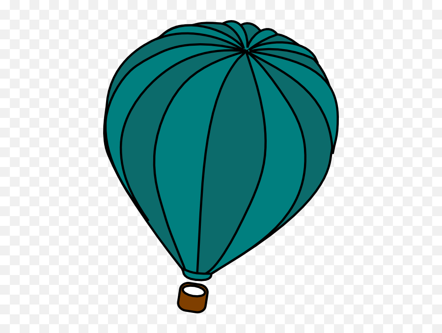 Single Blue Balloon Transparent Clip - Balloon Emoji,Hot Air Balloon Emoji