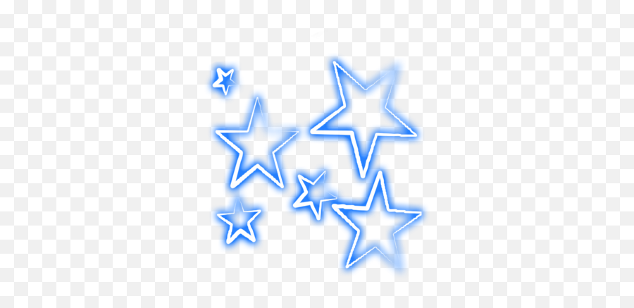 Star Stars Blue Neon Glowing Sticker - Pink Neon Star Png Emoji,Glowing Star Emoji