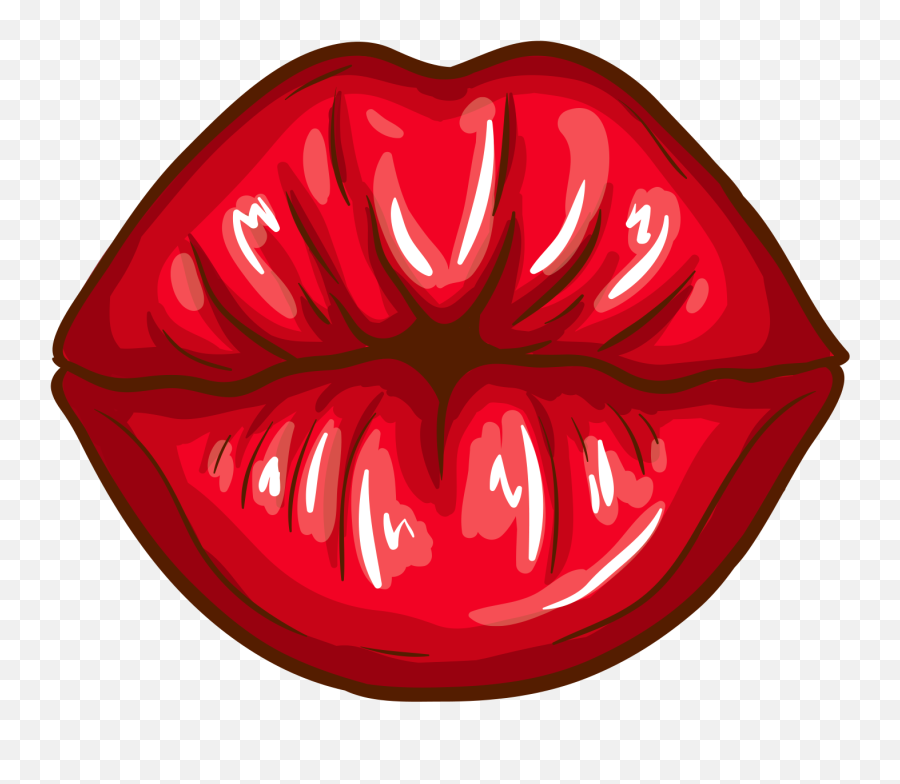 Kiss Clipart Png Image Free Download Searchpngcom - Cartoon Kiss Lips Drawing Emoji,Kissing Emoji Png