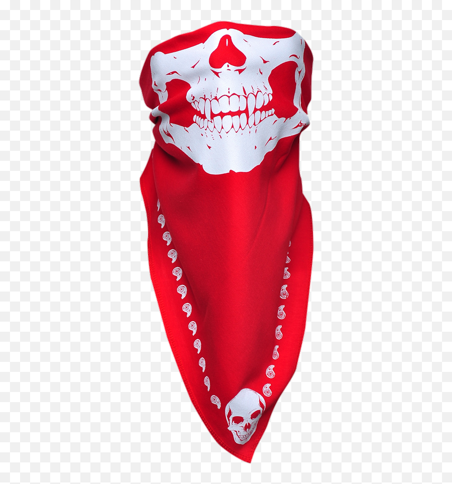 Bandana Mask Red Redbandana Sticker By Starrlette Decay - Bandana Skull Mask Png Emoji,Red Mask Emoji