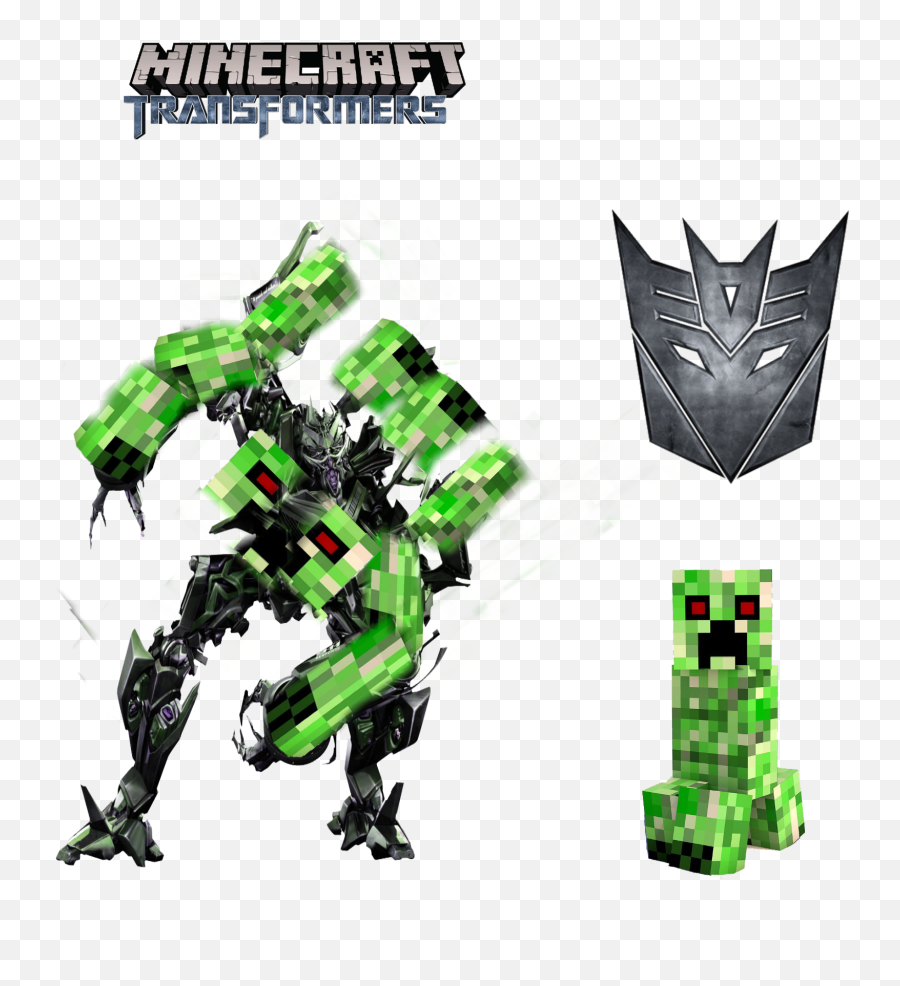 Transformers Minecraft Creeper Sticker - Imagens De Transformers Do Minecraft Emoji,Transformer Emoji
