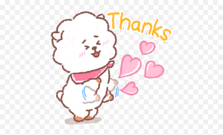 Bt21 - Gif Bt21 Terima Kasih Emoji,Bt21 Emoji