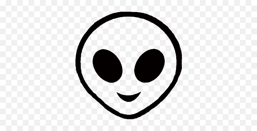 Vector Alien Silhouette Picture - Circle Emoji,Silhouette Emoji