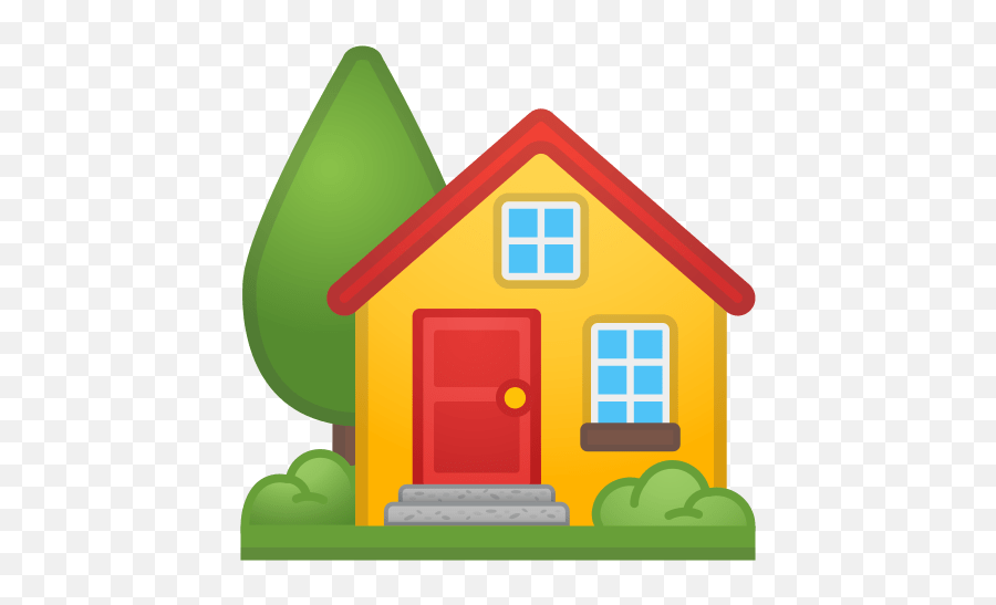 House With Garden Emoji Meaning With - House Emoji,Garden Emoji