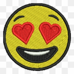 Emoji Heart Eyes Iron - Emoji With Tongue Sticking Out,Emoji With Heart Eyes