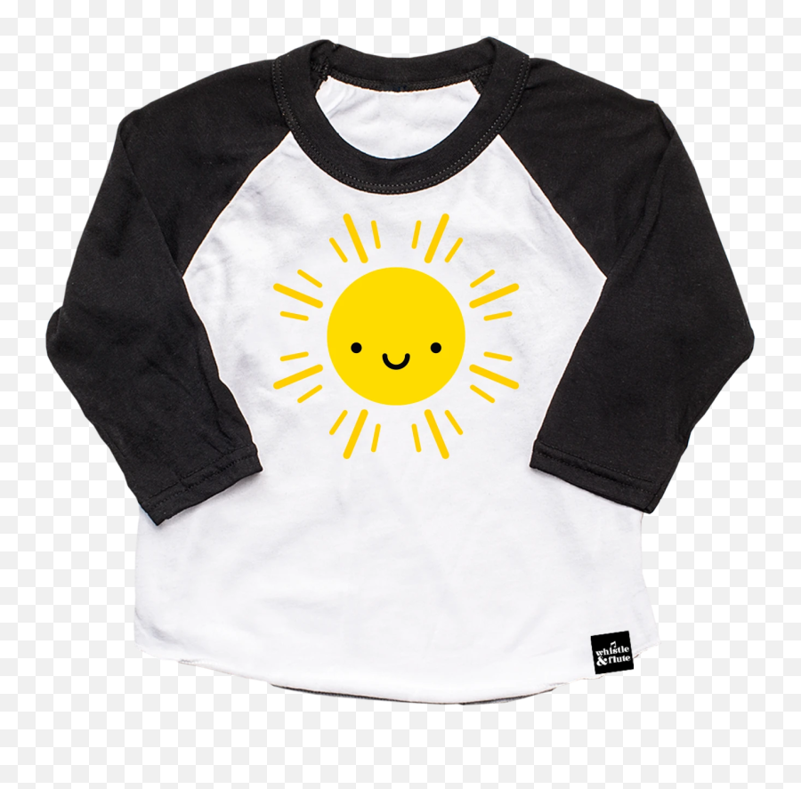Kawaii Sun Baseball T - Kawaii T Shirt Transparent Emoji,Kawaii Emoticon