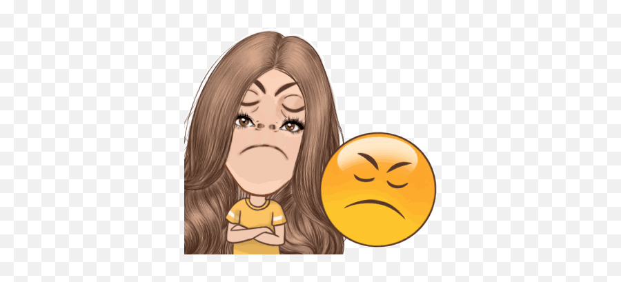 Angry Grumpy Gif - Cartoon Emoji,Rage Emoticon