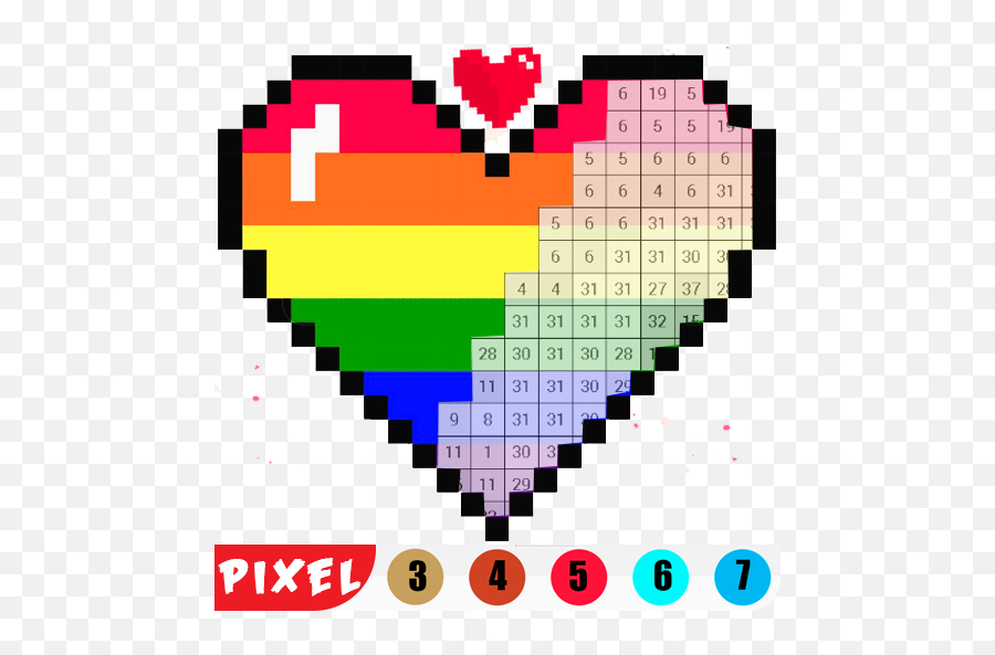 Pixel Art Color - Pixel Art Color By Number Emoji,Magnifying Glass Fish Emoji
