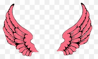 Alas Rosa Sticker Emoji Emojisticker Emojiedit Stickers - Angel Wings Cartoon Aesthetic,Wing Emoji