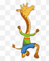 Animal Anthropomorphic Anthropomorphized Animals Cartoon - Anthropomorphic Giraffe Cartoon Emoji,Goat Emoji