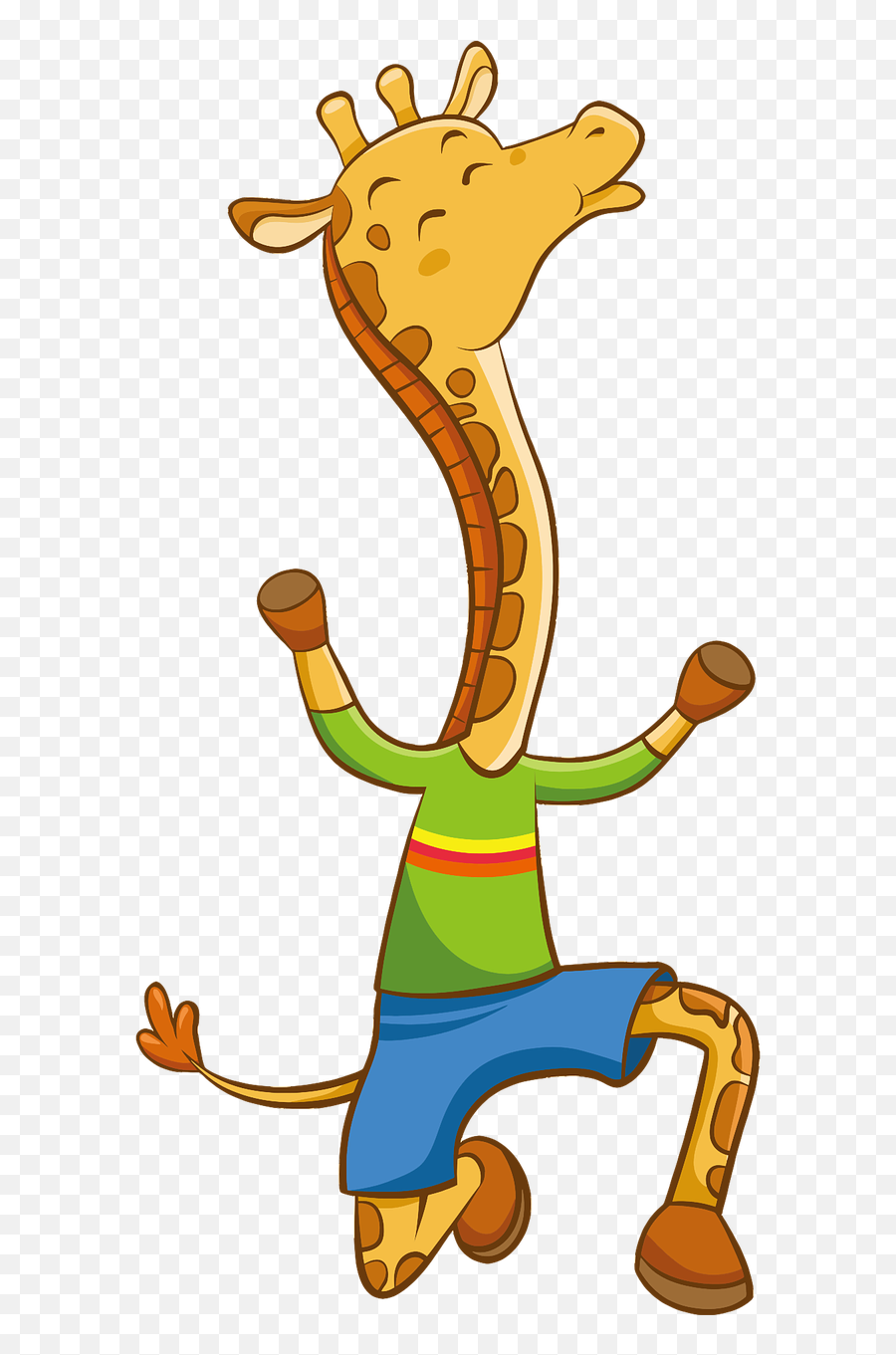 Animal Anthropomorphic Anthropomorphized Animals Cartoon - Anthropomorphic Giraffe Cartoon Emoji,Goat Emoji