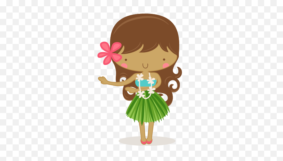 Kids Clip Art Image Illustrations - Hula Girl Clipart Emoji,Hula Girl Emoji