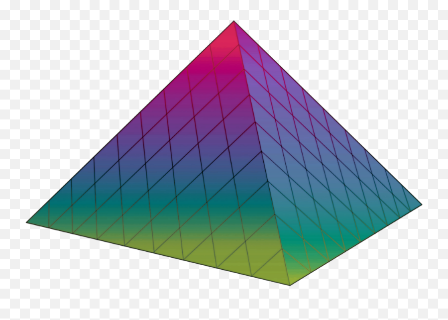 Freetoedit Rainbow Pyramid - Triangle Emoji,Pyramid Emoji