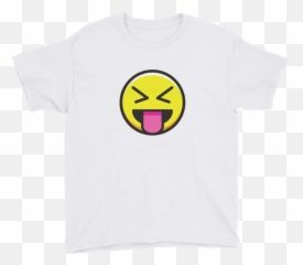 Crazy Emoji Youth T - Smiley,Men's Emoji Shirt