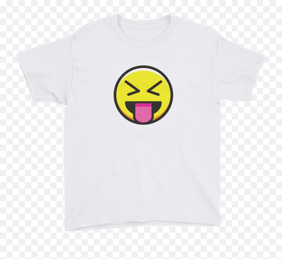 Crazy Emoji Youth T - Smiley,Men's Emoji Shirt