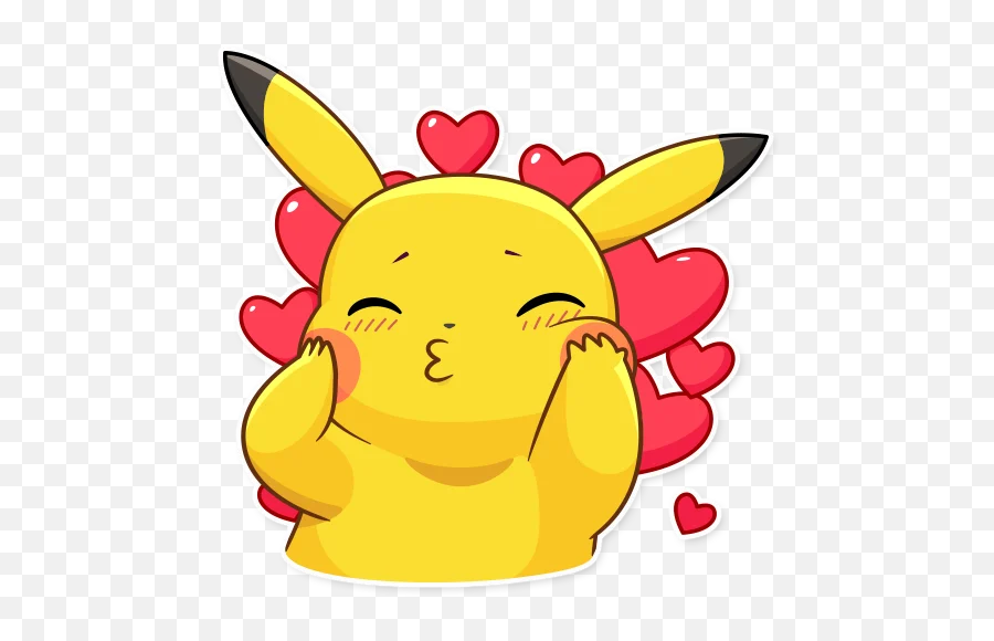 Anime Emoji - Pikachu Love Discord Emoji,Sleep Tight Emoji