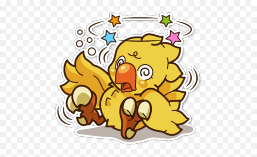 Chocobo Stickers Voor Whatsapp - Cartoon Emoji,Chocobo Emoji