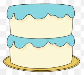 Cake Icing Clipart - Blue And White Emoji