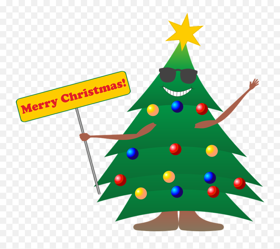 Free Sunglasses Sun Vectors - Christmas Tree With Lights Clipart Emoji,Crown Emoji