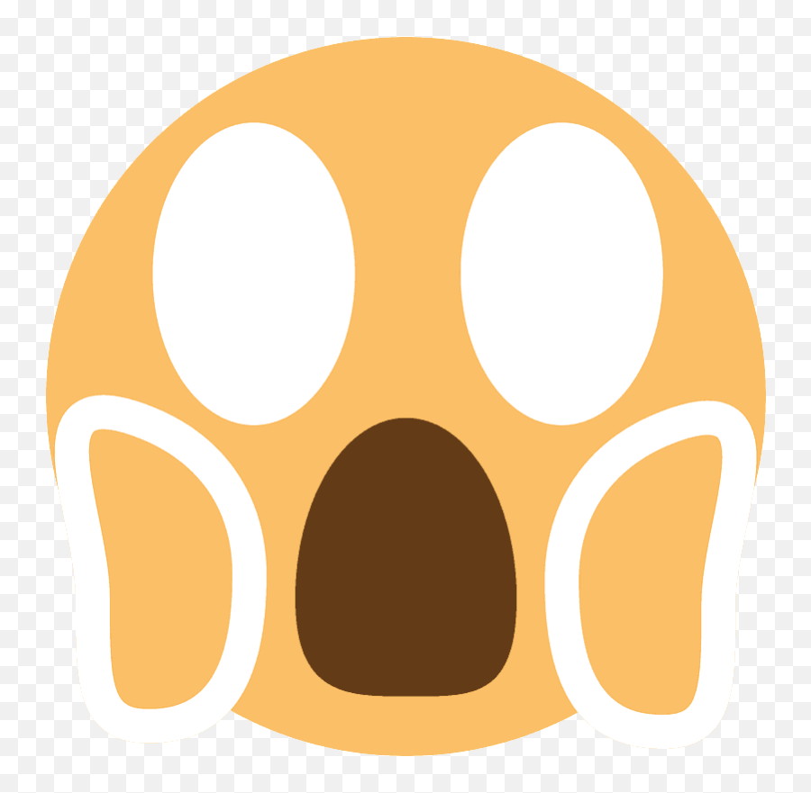 Face Screaming In Fear Emoji Clipart - Dot,Scream Emoji