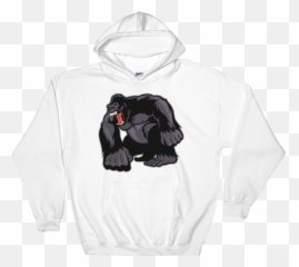 Download Hd Gorilla Angry Felpa Con Cappuccio - Nasa Worm Gorila Vetor Emoji,Worm Emoji