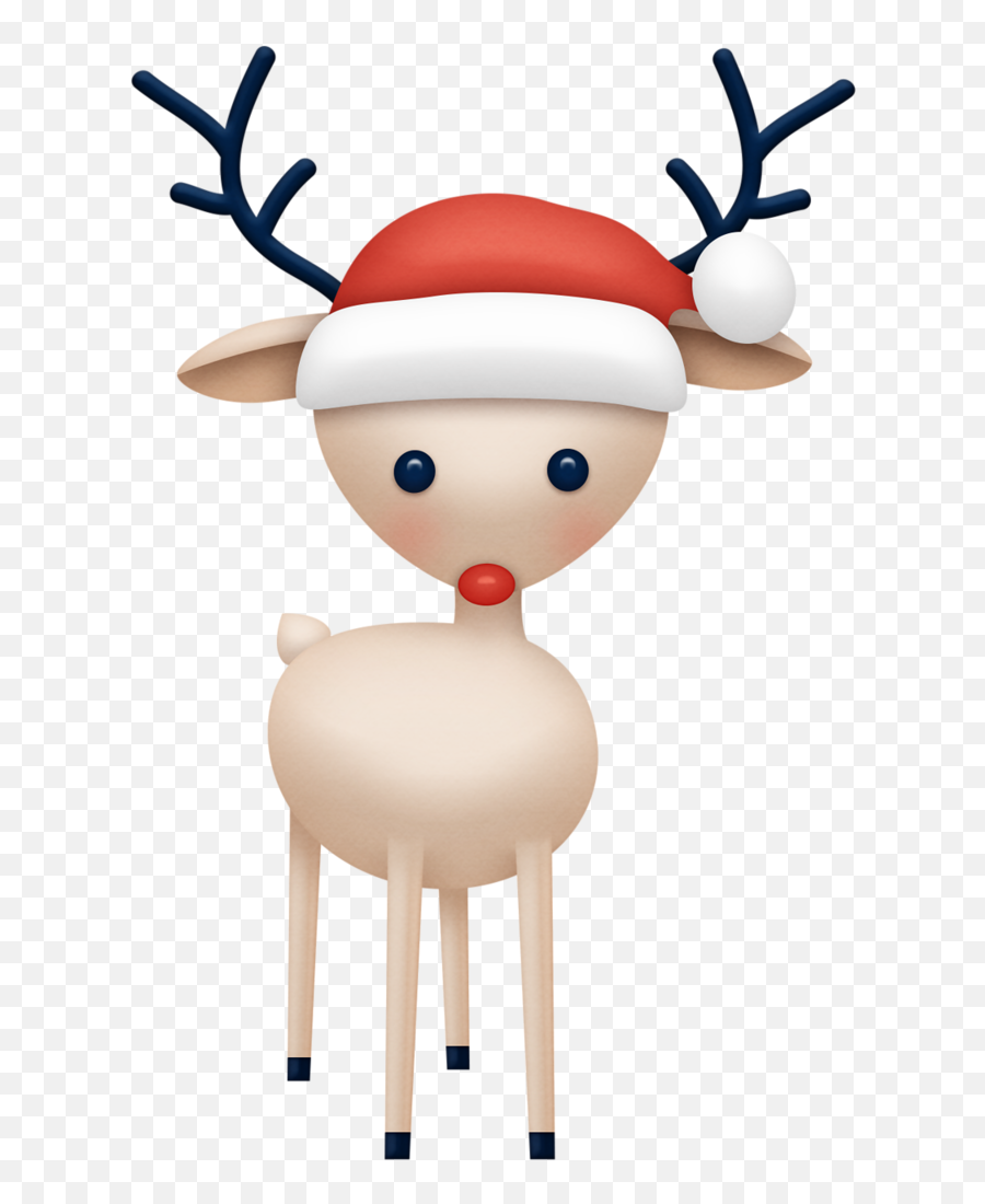 Christmas Clipart Reindeer Santa - Portret Van De Dichter Jan Norel Emoji,Reindeer Emoji