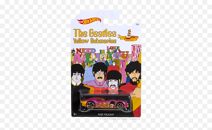 Hw The Beatles Yellow Submarine Series At Walmart - News Fast Felion Beatles Hot Wheels Emoji,Submarine Emoji