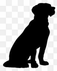 Labrador Retriever Pet Sitting Beagle Puppy German Shepherd - Silhouette Dog Png Clipart Emoji,Beagle Emoji