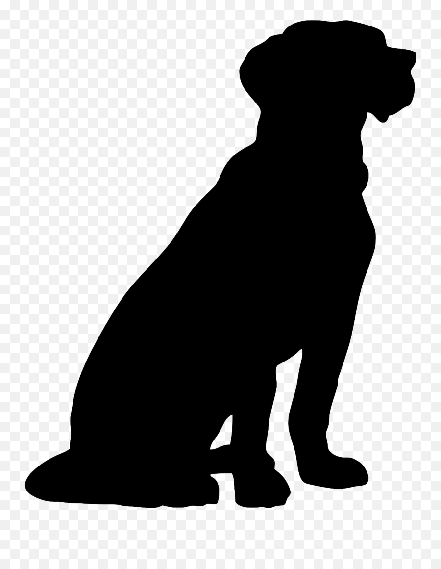 Labrador Retriever Pet Sitting Beagle Puppy German Shepherd - Silhouette Dog Png Clipart Emoji,Beagle Emoji