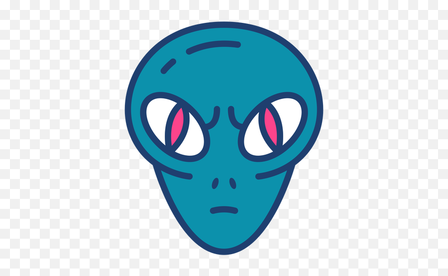 Colorful Angry Alien Head Stroke - Dot Emoji,Alien Head Emoticon Meaning