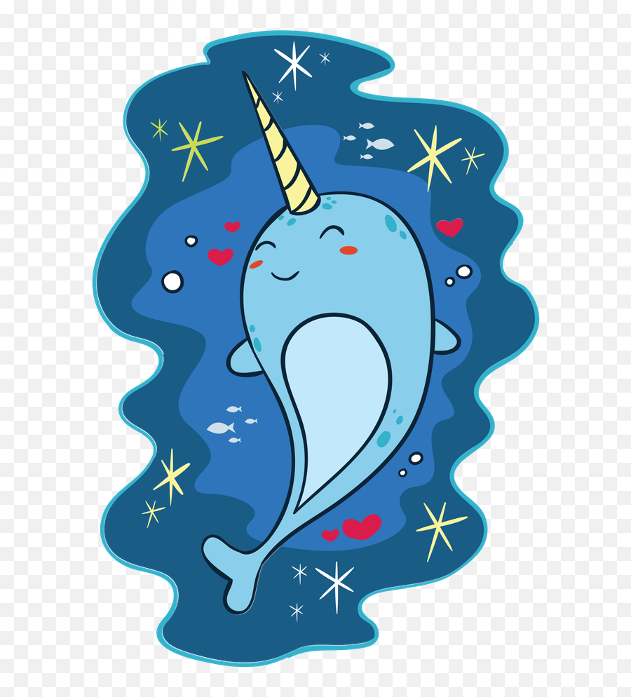 Kawaii Narwhal Unicorn Of The Sea Cute - Narwhal Emoji,Whale Emoji Text