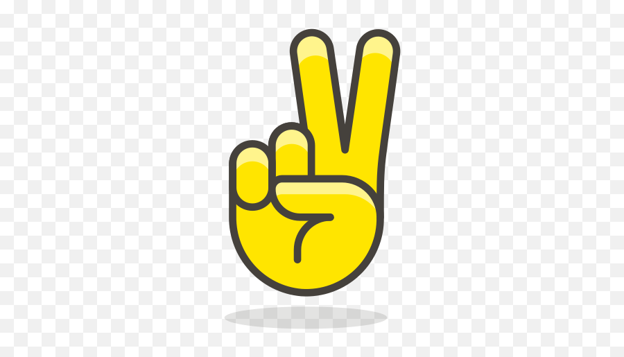 Victory Hand Free Icon Of 780 Free Vector Emoji - Imagenes De Emojis Dedos,Victory Hand Emoji