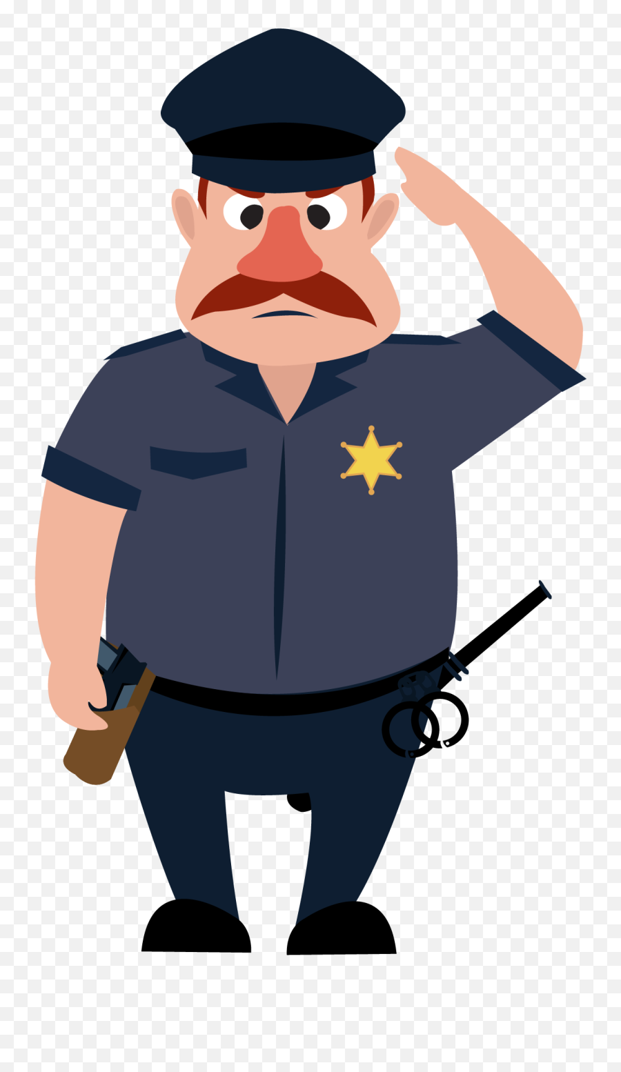 Police Officer Cartoon Png Clipart - Police Officer Cartoon Png Emoji,Police Officer Emoji
