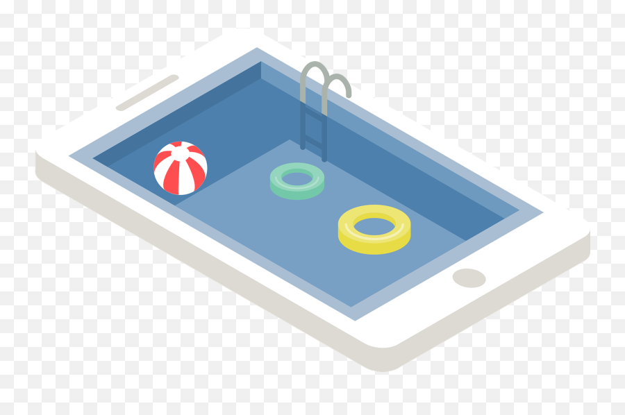 Smartphone Swimming Pool Relax Summer - Png Emoji,Holiday Emojis For Iphone
