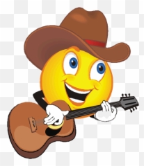 Emoticon Smiley Emoji - Face Cowboy Hat