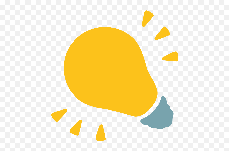 Electric Light Bulb Emoji For Facebook Email Sms - Emoji Electricity,Lightbulb Emoji