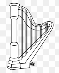 Harp Clipart Look At Clip Art Images - Harp Clipart Black And White Emoji,Harp Emoji