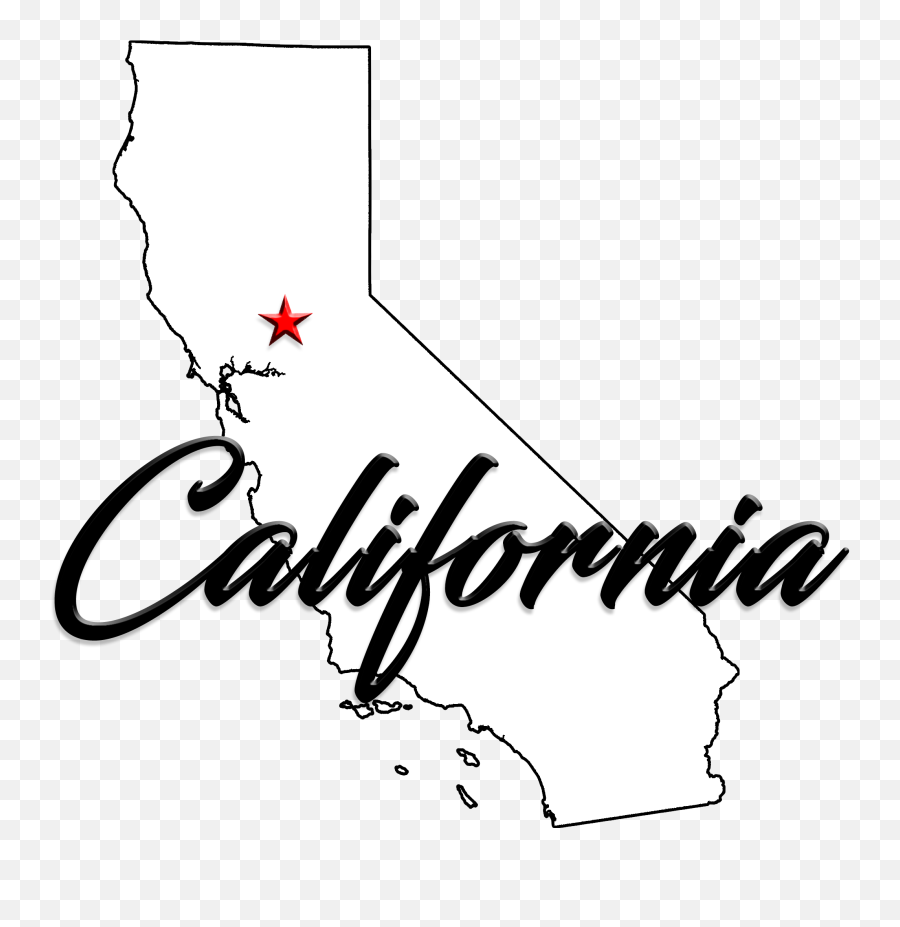 California Clipart Line California - Calligraphy Emoji,California State Flag Emoji