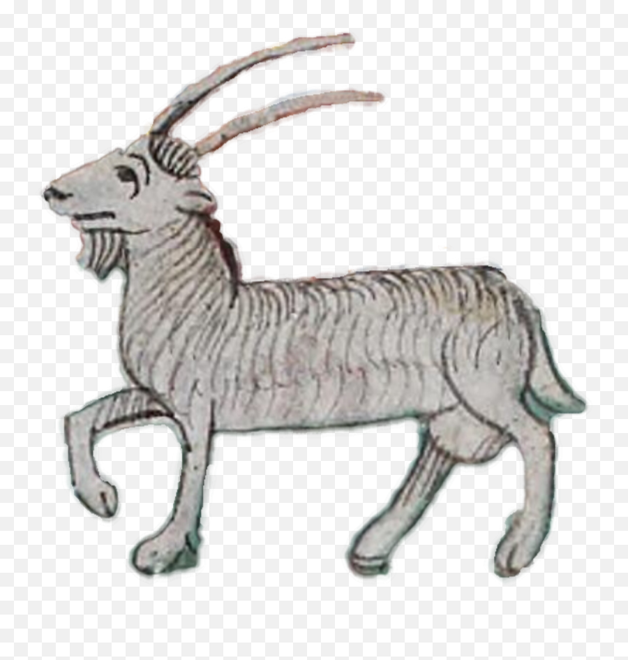 Capricorn Vector Clipart Image - Goat In Middle Ages Emoji,Horoscope Signs Emoji
