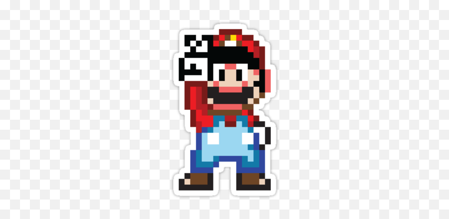 Mario Bros - Mario Bros Pixel Art Emoji,Mario Bros Emoji