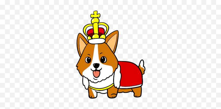 Royal Corgis Emoji Stickers - Dorgi,Laughing Dog Emoji