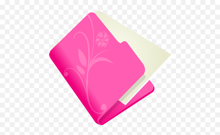 Folder Flower Pink Icon - Icon Imagens Pink Png Emoji,Pink Flower Emoji Png