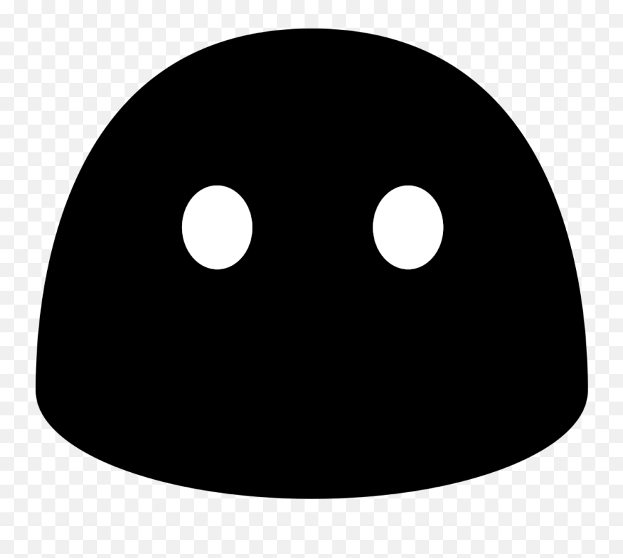 Emoji U1f636 Black White - Circle,White Emoji