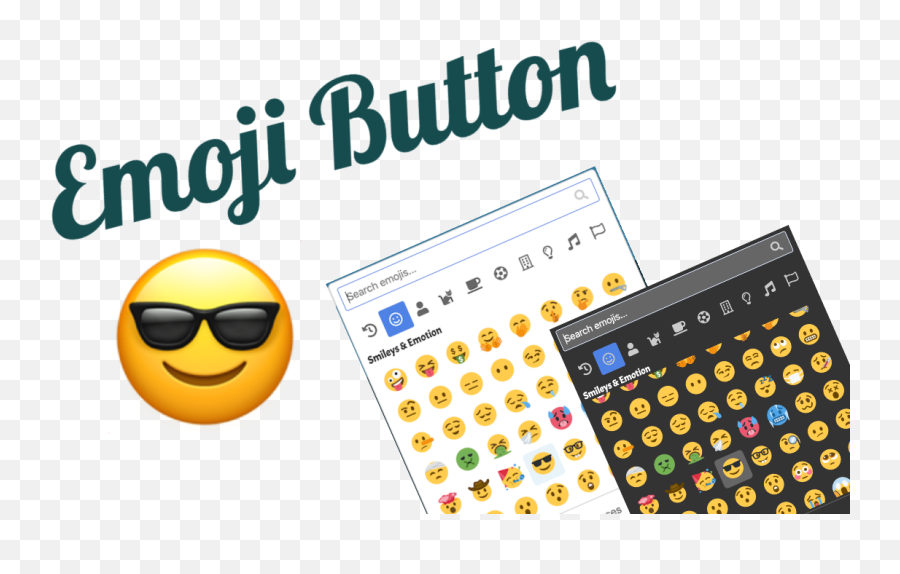 Vanilla Javascript Emoji Picker - Smiley,B Button Emoji