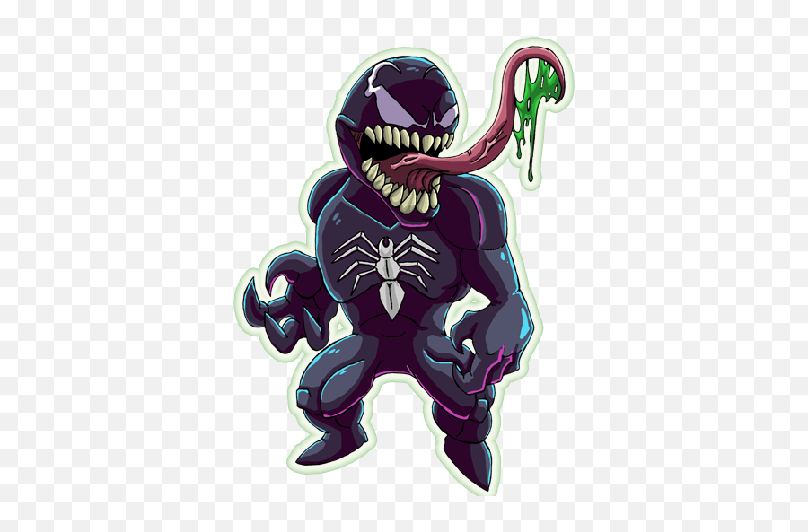 Sticker Venom Wastickerapps - Venom And Carnage Gif Emoji,Venom Emoji