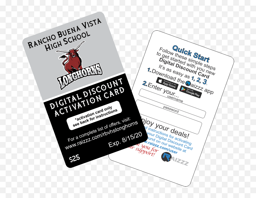 Rancho Buena Vista Hs Digital Card Fundraiser Raizzz Llc - App Store Emoji,Longhorn Emoji
