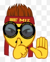 The Miz Shut Your Mouth Emoji - Shut Your Mouth Emoji,Finger Guns Emoji